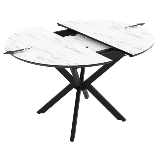 Masă de bucătărie extensibilă Magnus Dobok MDF/ White photo 3