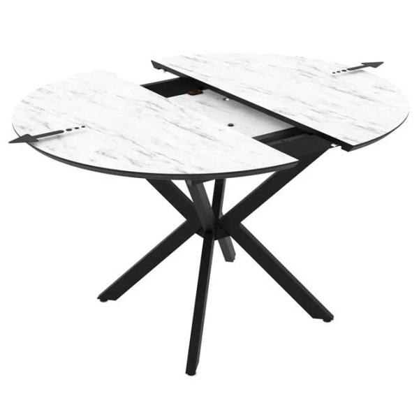 Masă de bucătărie extensibilă Magnus Dobok MDF/ White photo 3