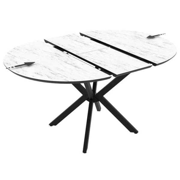 Masă de bucătărie extensibilă Magnus Dobok MDF/ White photo 5