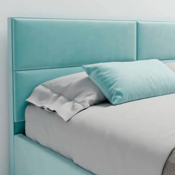 Кровать My-Style my-Lori 200 x 200 см / Фанера / Голубой photo 3