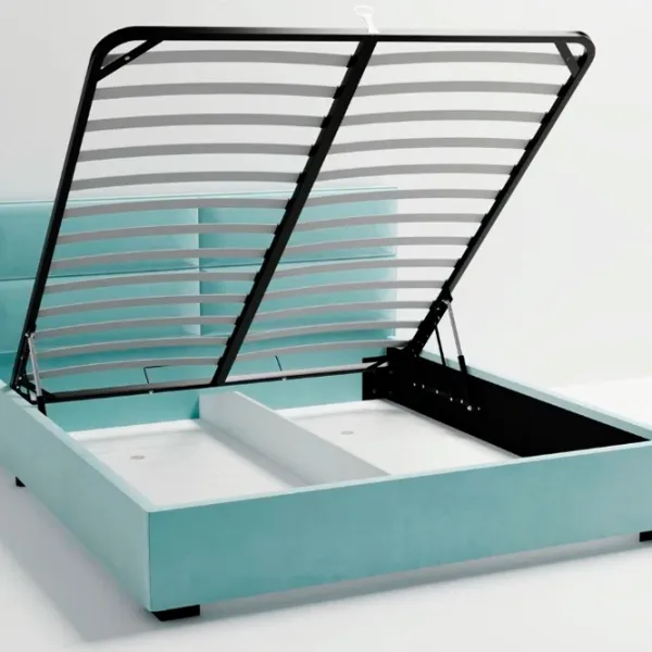 Кровать My-Style my-Lori 200 x 200 см / Фанера / Голубой photo 4