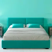 Кровать My-Style my-Lori 200 x 200 см / Фанера / Бирюзовый photo 4