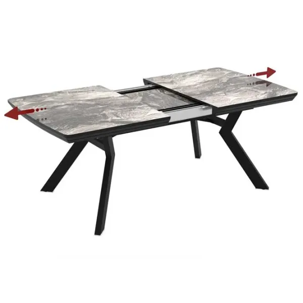 Masă de bucătărie extensibilă Magnus Robat MDF/ Gray photo 4