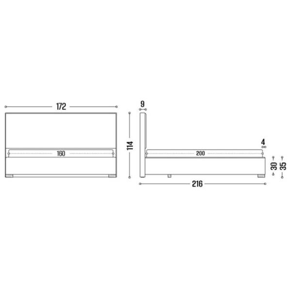 Кровать My-Style my-Lara 160 x 200 см / Фанера / Светло Серый photo 8