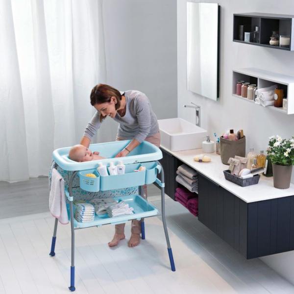 Пеленальный столик с ванночкой Chicco Cuddle & Bubble  Унисекс / 0 - 36 месяцы / Серый photo 7