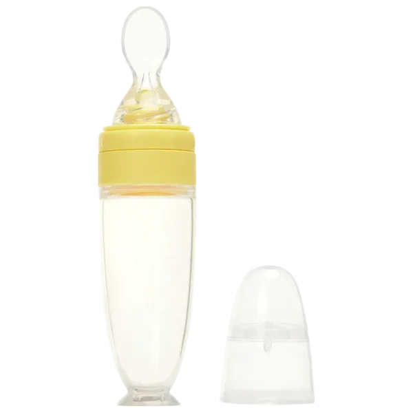 Biberon cu lingură Premaman Yummix Unisex / 0.09l / Yelow photo 1