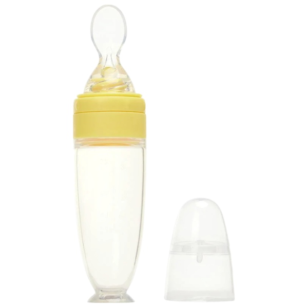 Biberon cu lingură Premaman Yummix Unisex / 0.09l / Yelow photo 1