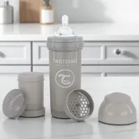 Бутылочка для кормления Ugrow Twistshake Унисекс / 0.33л / Grey photo 5