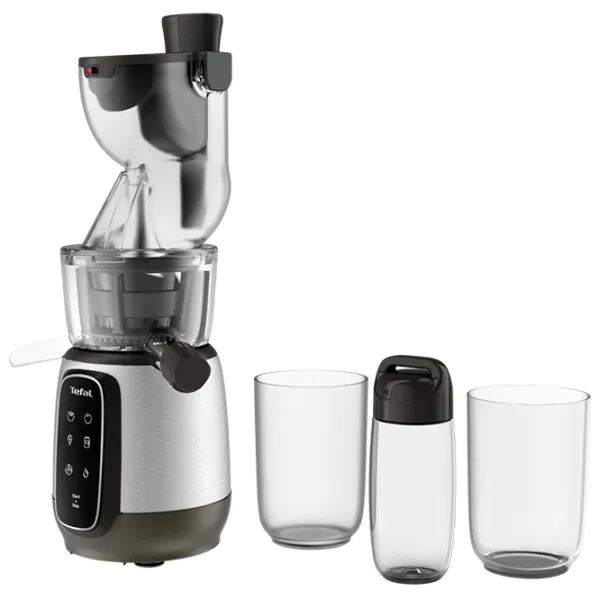Storcator de fructe Tefal ZC605D38 Cu melc / 200 W / Black Gray photo 2