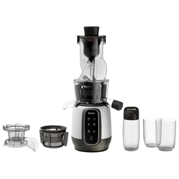 Storcator de fructe Tefal ZC605D38 Cu melc / 200 W / Black Gray photo 3