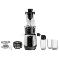Соковыжималка Tefal ZC605D38 Шнековая / 200 Вт / Черный Серый photo 3