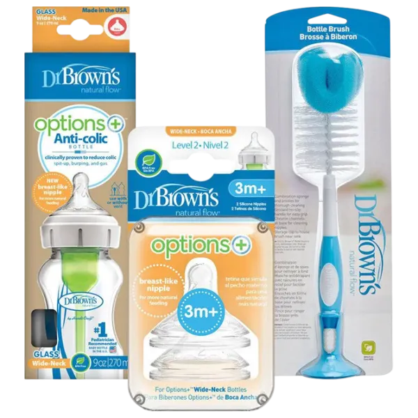 Set biberoane Dr. Brown's Options+ Unisex / 0.27l / Transparent photo 1