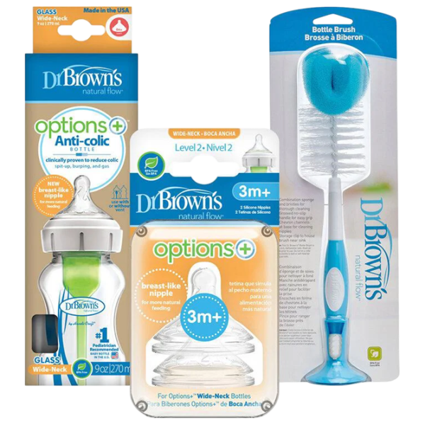 Set biberoane Dr. Brown's Options+ Unisex / 0.27l / Transparent photo 1
