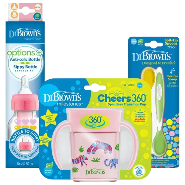Набор бутылок Dr. Brown's Cheer Jungle Унисекс / 0.25л / Розовый photo 1 Набор бутылок Dr. Brown's Cheer Jungle Унисекс / 0.25л / Розовый photo 1