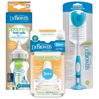 Set biberoane Dr. Brown's Options+ Unisex / 0.27l / Transparent