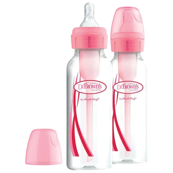 Set biberoane Dr. Brown's Options+ Pentru fetițe / 0.25l / Transparent photo 1