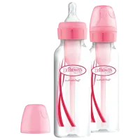 Набор бутылок Dr. Brown's Options+ Для девочек / 0.25л / Прозрачный