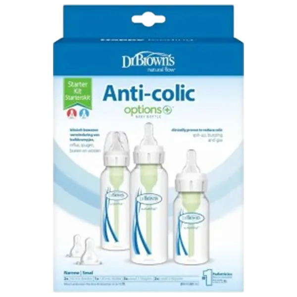 Set biberoane Dr. Brown's Options+ Starter Kit Unisex / 0.12l / Transparent photo 2