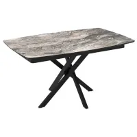 Кухонный стол раскладной Magnus FILIS 145 МДФ/ Черный