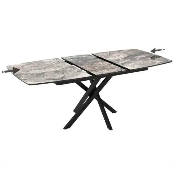 Masă de bucătărie extensibilă Magnus FILIS 145 MDF/ Black photo 2 Masă de bucătărie extensibilă Magnus FILIS 145 MDF/ Black photo 2