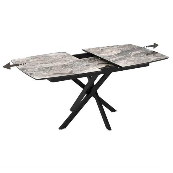 Masă de bucătărie extensibilă Magnus FILIS 145 MDF/ Black photo 3 Masă de bucătărie extensibilă Magnus FILIS 145 MDF/ Black photo 3