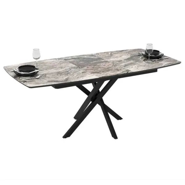 Masă de bucătărie extensibilă Magnus FILIS 145 MDF/ Black photo 5 Masă de bucătărie extensibilă Magnus FILIS 145 MDF/ Black photo 5