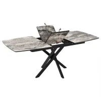 Masă de bucătărie extensibilă Magnus FILIS 145 MDF/ Black photo 6