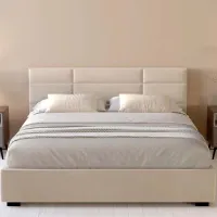 Кровать My-Style my-Lara 200 x 200 см / Фанера / Кремовый photo 6