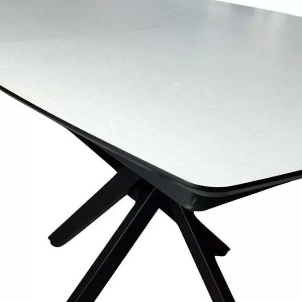 Masă de bucătărie extensibilă Magnus FILIS 145 MDF/ Black photo 3