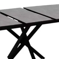 Masă de bucătărie extensibilă Magnus FILIS 145 MDF/ Black photo 4