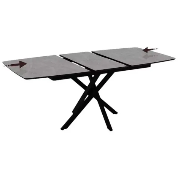 Masă de bucătărie extensibilă Magnus FILIS 145 MDF/ Black photo 5