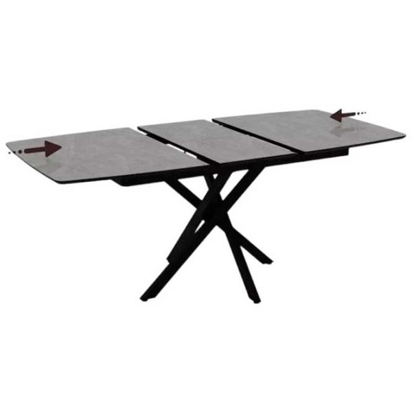 Masă de bucătărie extensibilă Magnus FILIS 145 MDF/ Black photo 5