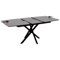 Masă de bucătărie extensibilă Magnus FILIS 145 MDF/ Black photo 5