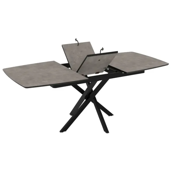 Masă de bucătărie extensibilă Magnus FILIS 145 MDF/ Black photo 4