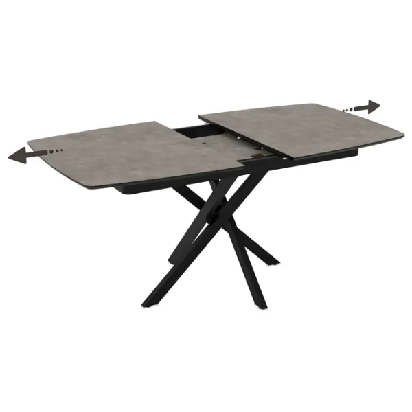 Masă de bucătărie extensibilă Magnus FILIS 145 MDF/ Black photo 5