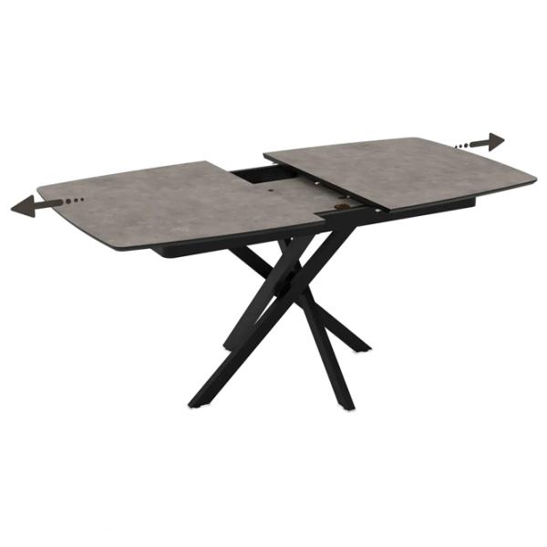 Masă de bucătărie extensibilă Magnus FILIS 145 MDF/ Black photo 5