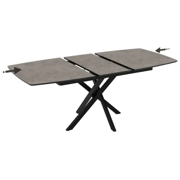 Masă de bucătărie extensibilă Magnus FILIS 145 MDF/ Black photo 6