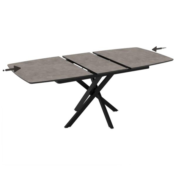 Masă de bucătărie extensibilă Magnus FILIS 145 MDF/ Black photo 6
