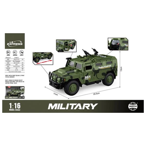 Машинка Wenyi Military WY861A  / / White Зеленый photo 5 Машинка Wenyi Military WY861A  / / White Зеленый photo 5