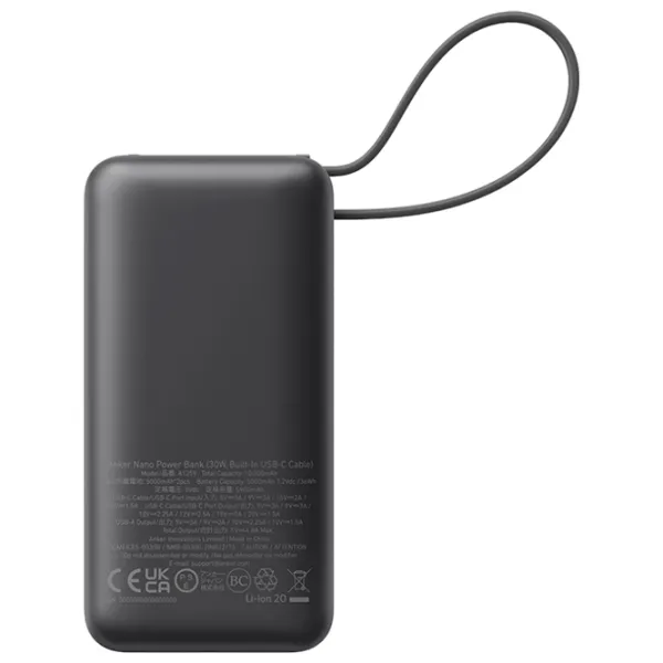 Power Bank Anker Nano 10000 мАч/ Черный photo 5