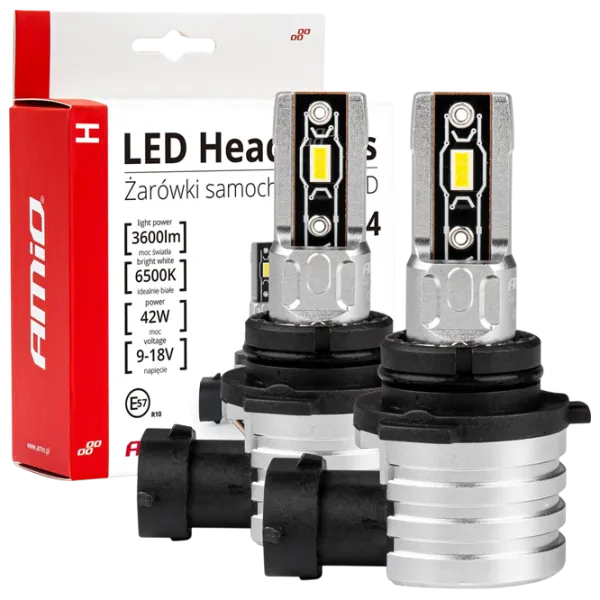 Lampă auto Amio 03335 LED / 9006 / H-Mini / 42 W /  photo 1 Lampă auto Amio 03335 LED / 9006 / H-Mini / 42 W /  photo 1
