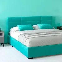 Кровать My-Style my-Lara 200 x 200 см / Фанера / Бирюзовый photo 4
