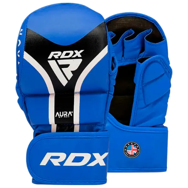 Mănuși de lupte RDX Aura Plus T-17 Grappling / Adult / S / Blue photo 1 Mănuși de lupte RDX Aura Plus T-17 Grappling / Adult / S / Blue photo 1