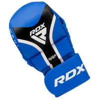Боевые перчатки RDX Aura Plus T-17 Grappling / Взрослый / L / Синий photo 3