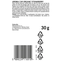 Aromatizator auto Aroma Car Organic Slide Strawberry / / Tabloul de bord în mașină photo 2