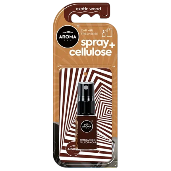 Ароматизатор для авто Aroma Car Spray Cellulose Exotic Wood / 0.020л / спрей photo 1 Ароматизатор для авто Aroma Car Spray Cellulose Exotic Wood / 0.020л / спрей photo 1