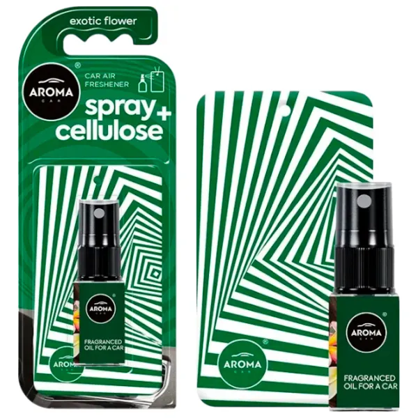 Aromatizator auto Aroma Car Spray Cellulose Exotic flower / 0.020l / spray photo 2 Aromatizator auto Aroma Car Spray Cellulose Exotic flower / 0.020l / spray photo 2