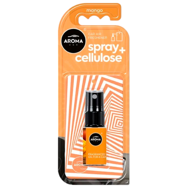 Ароматизатор для авто Aroma Car Spray Cellulose Манго / 0.020л / спрей photo 1 Ароматизатор для авто Aroma Car Spray Cellulose Манго / 0.020л / спрей photo 1