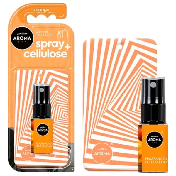 Ароматизатор для авто Aroma Car Spray Cellulose Манго / 0.020л / спрей photo 2 Ароматизатор для авто Aroma Car Spray Cellulose Манго / 0.020л / спрей photo 2