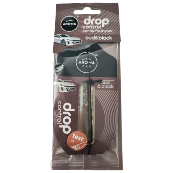 Ароматизатор для авто Aroma Car Drop Control Liquid Oud&Black / 0.005л / на зеркале photo 1 Ароматизатор для авто Aroma Car Drop Control Liquid Oud&Black / 0.005л / на зеркале photo 1